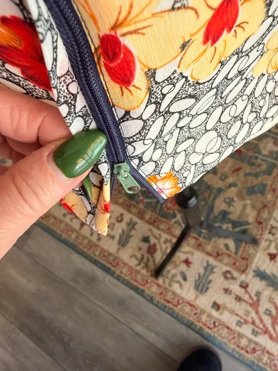 Vintage Yellow & Red Floral Short Sleeve Tank and Topper - Picture 12 of 12